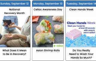 September 2021 Health Observance Calendar