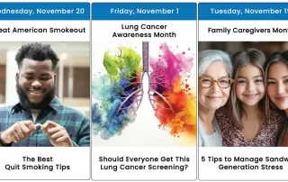 Images and graphics for national health observances in November 2024