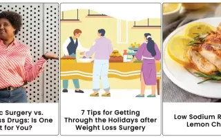 Images of bariatric health and wellness content